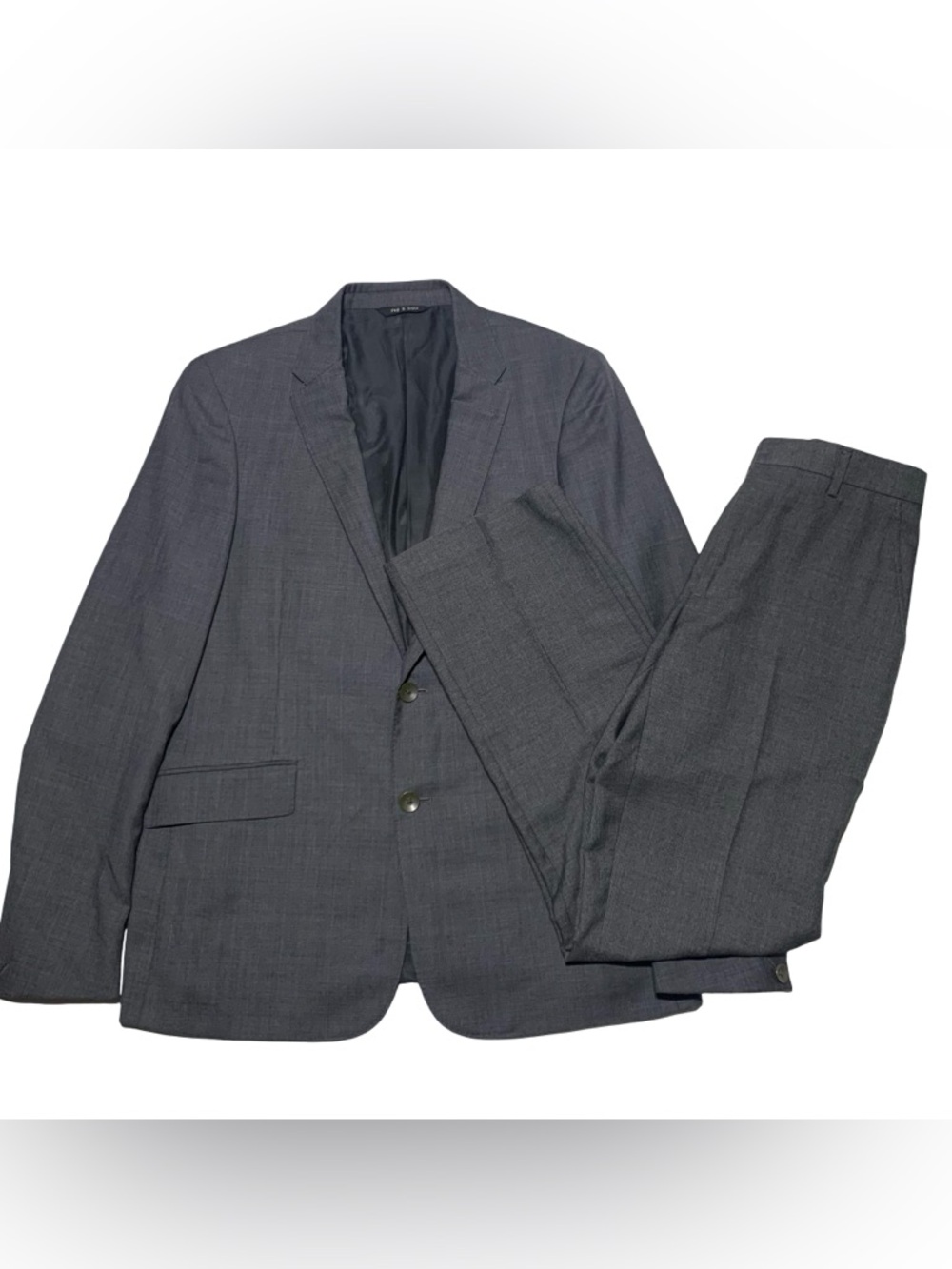 Rag & Bone Blazer Suit 100% Wool Gray Mens Size US 40 Pant Size 30x32